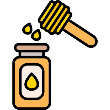 bal dipper simgesi renk ana hatları vektörü