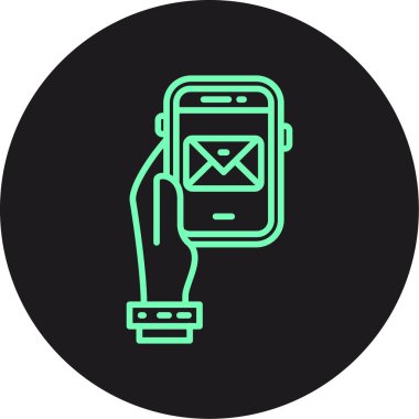 akıllı telefon simgesi vektör illüstrasyonu