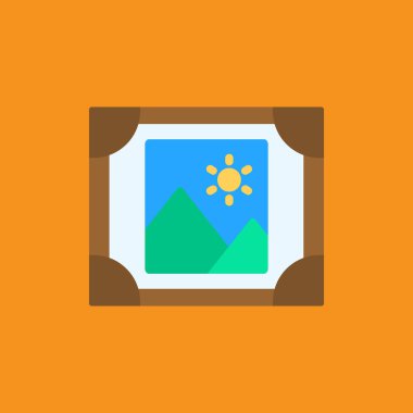 Doğa simgesinin vektör illüstrasyonu