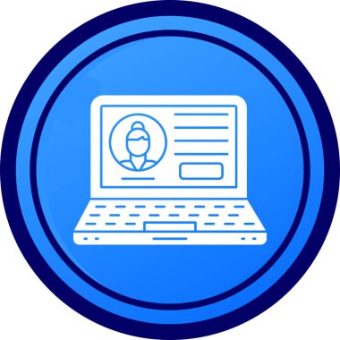 dizüstü bilgisayar simgesi, vektör illüstrasyonu basit tasarım