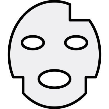 Maske. Web simgesi basit illüstrasyon