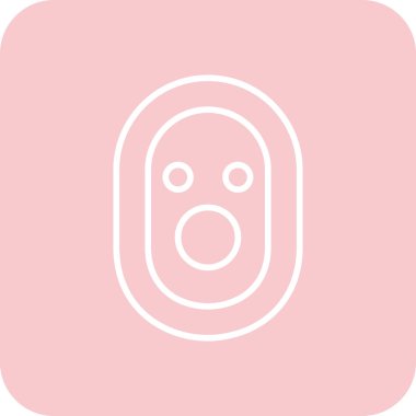 Güzellik ve teknoloji simgelerinin vektör çizimi