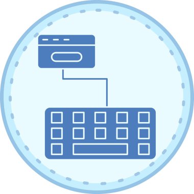 Sunucu. Web simgesi basit illüstrasyon