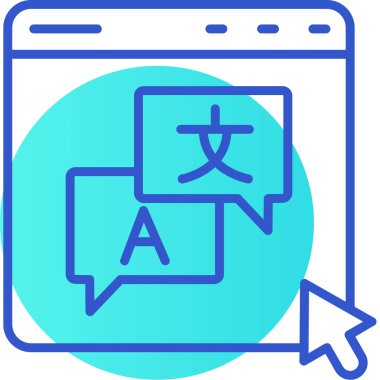 dil çeviri simgesi, özet biçimi