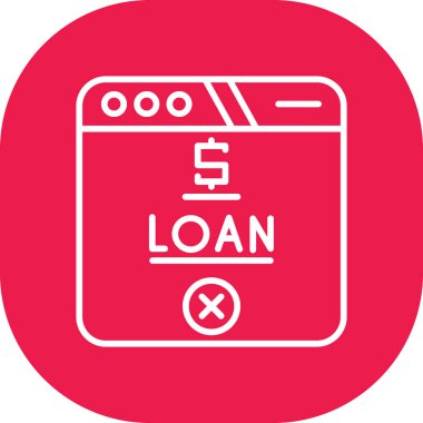 trend tarzı izole edilmiş kredi kredisi simgesi