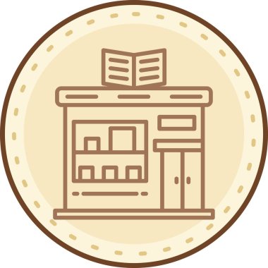 Kitap. Web simgesi basit illüstrasyon