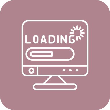 Web yükleme simgesi vektör tasarımı