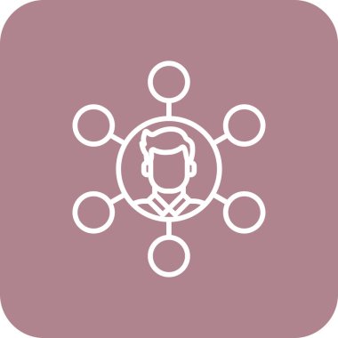 Benzersiz iş vektörü simgesi