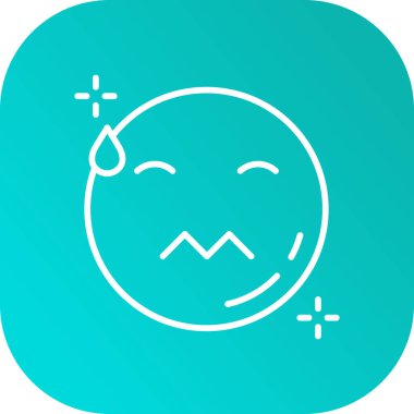 Moda Biçimli Emoji Simgesi İzole Arkaplan