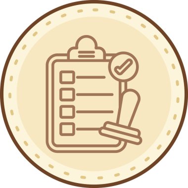 Kalem kullanarak bir panonun vektör illüstrasyonu