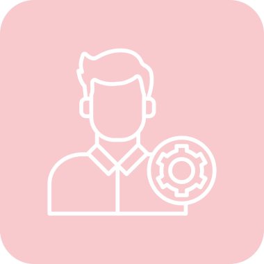 avatar. Web simgesi basit illüstrasyon