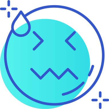 Mavi arkaplanın vektör illüstrasyonu