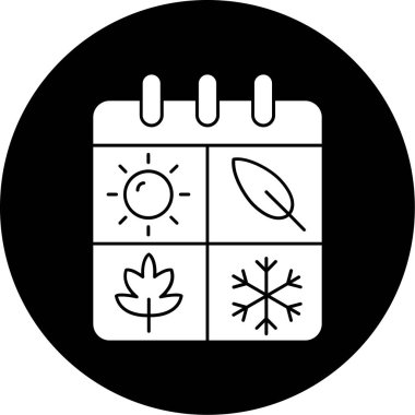 Takvim simgesi, vektör çizimi