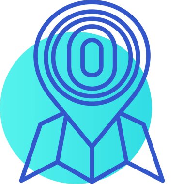 Rozet. Web simgesi basit illüstrasyon