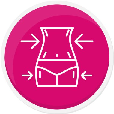 Modern moda simgesinin vektör illüstrasyonu