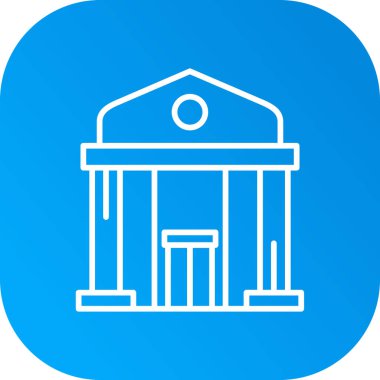 Banka Simgesi Soyut Arkaplanda İzole Edildi