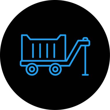 Kişisel sayfa ticari kullanımı için taşıyıcı vektör simgesi simgesi çizimi..