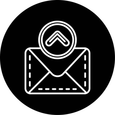 e- posta zarfı simgesi, vektör illüstrasyonu