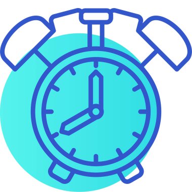 Çalar saat. Web simgesi basit illüstrasyon