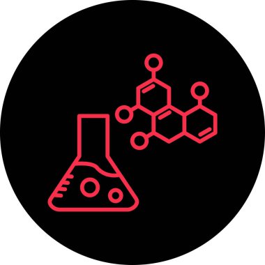 vektör kimya simgesi illüstrasyonu