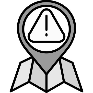 harita konumu ikon vektör illüstrasyonu