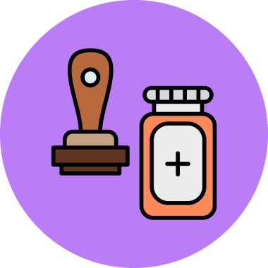 Tıp simgesi vektör illüstrasyonu