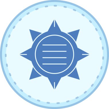 Pusulanın vektör illüstrasyonu