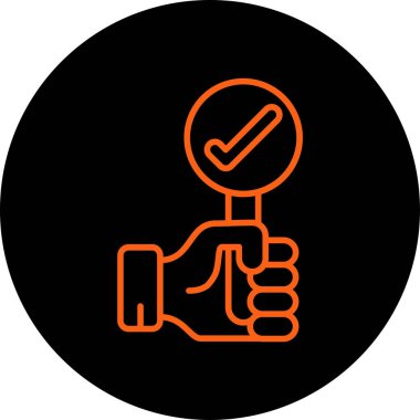 vektör onay işareti simgesi