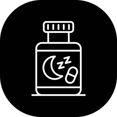 modada izole edilmiş arka planda uyuyan simge