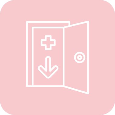 kapı vektör simgesi modern illüstrasyon