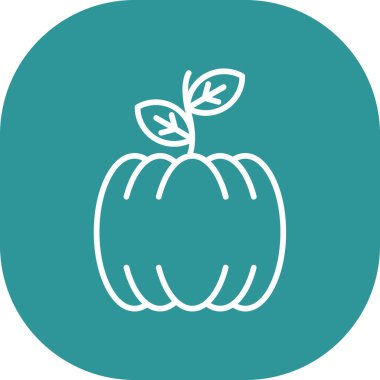 Eşsiz meyve vektör çizgisi simgesi