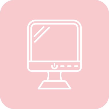 Bilgisayar modern simgesinin vektör illüstrasyonu