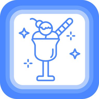 Buz Kovası ikonu vektör illüstrasyonu