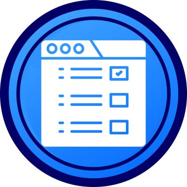 Bir belge simgesinin vektör illüstrasyonu