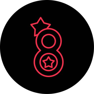 Bir Noel çelengi simgesinin vektör çizimi