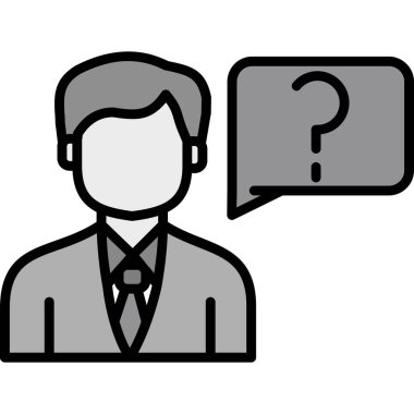 soru ve cevap vektör simgesi