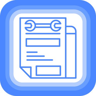 Belge simgesinin vektör illüstrasyonu