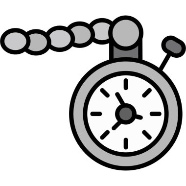 Saat simgesi vektör illüstrasyonu