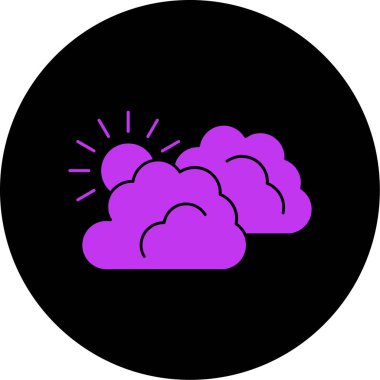 Bulut. Web simgesi basit illüstrasyon