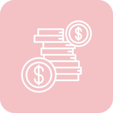 İş ve finans simgesinin vektör illüstrasyonu