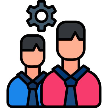 Takım simgesi vektör illüstrasyonu