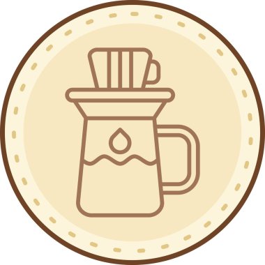 Kahve fincanı. Basit tasarım