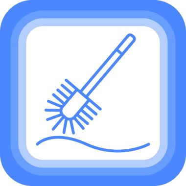 Bir tarak simgesinin vektör illüstrasyonu