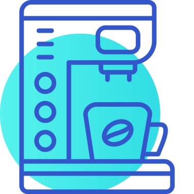 kahve makinesi simgesi, taslak biçimi