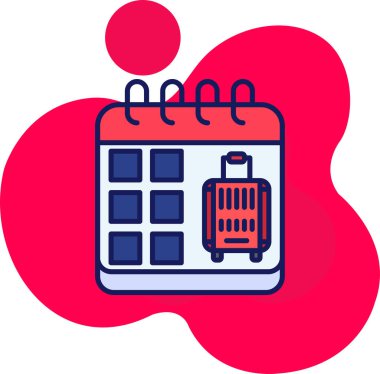 Takvim. Web simgesi basit illüstrasyon