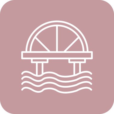 Su simgesinin vektör illüstrasyonu