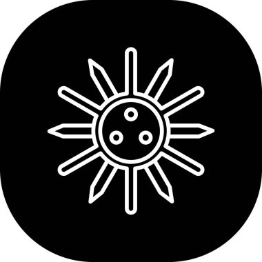 güneş vektör illüstrasyonu, simge