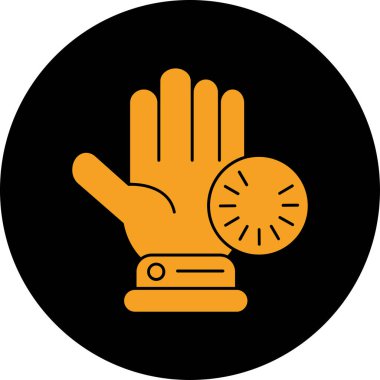 Dur El. Basit illüstrasyon