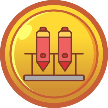 Gaz simgesinin vektör illüstrasyonu