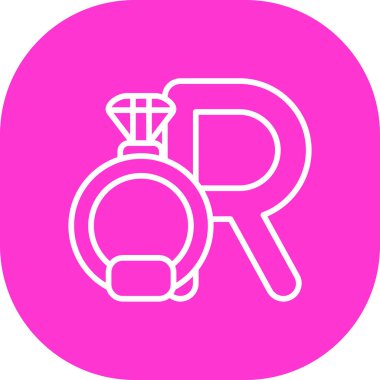 Parfüm simgesi, vektör illüstrasyonu